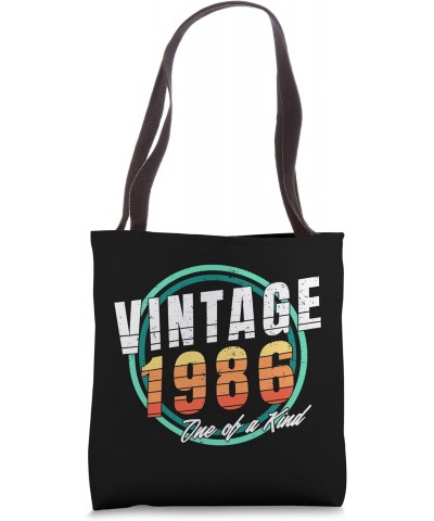 Vintage 1986 Shirt for Men Women 37 Year Old 37th Birthday Tote Bag $11.91 Totes