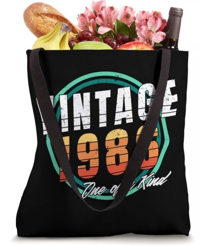 Vintage 1986 Shirt for Men Women 37 Year Old 37th Birthday Tote Bag $11.91 Totes