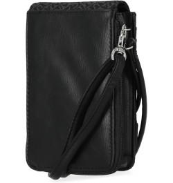 Nautica Catalina Vegan Leather RFID Womens Crossbody Cell Phone Purse Holder Wallet Black (Jacquard) $10.73 Crossbody Bags