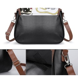 Fashion Crossbody Bags Women's Shoulder Bags Classic City Leather Satchels Hobo Bags Rainbow Mouse Cartoon Color3 $25.36 Cros...