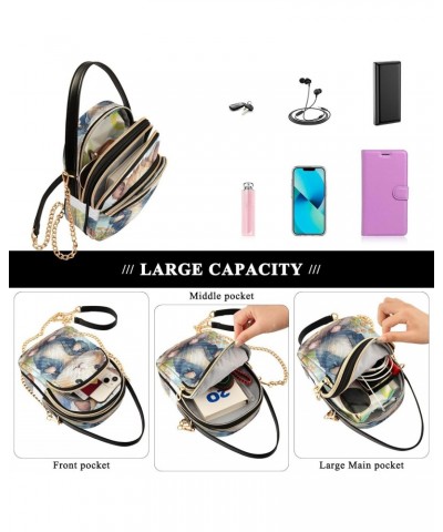 Women Crossbody Sling Bags Travel Mouse Print, Compact Fashion Handbags Purse with Chain Strap Top handle for Evening Party D...