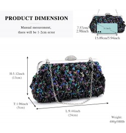 1920s Vintage Purse Beaded Sequin Clutches Evening Bags for Women Formal Wedding Clutch Purse Prom Party Handbags Blue $29.52...