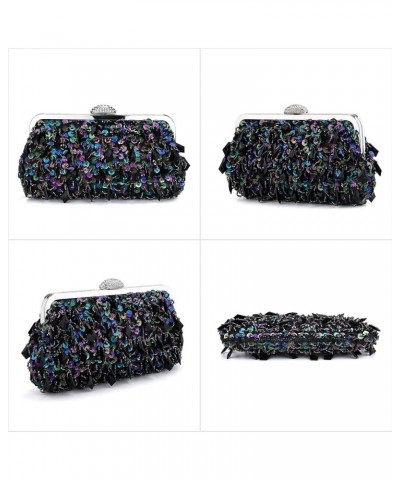 1920s Vintage Purse Beaded Sequin Clutches Evening Bags for Women Formal Wedding Clutch Purse Prom Party Handbags Blue $29.52...