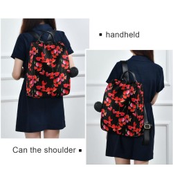 Poppy Flower Women Backpack Purse Anti-theft Travel Backpack Fashion Shoulder Handbag $23.19 Backpacks