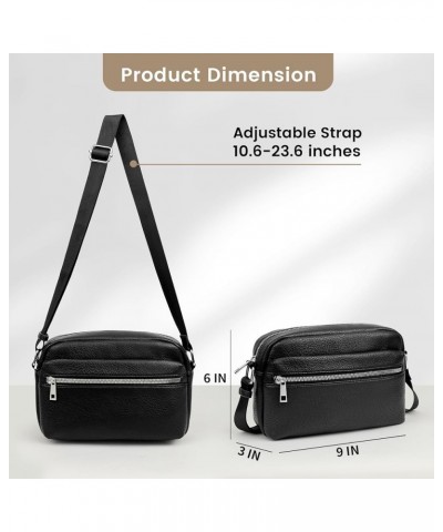 Crossbody Bags for Women - Small PU Crossbody Purse Trendy Shoulder Bag with Adjustable Strap Crossbody Handbags Black $7.69 ...