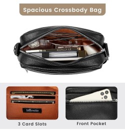 Crossbody Bags for Women - Small PU Crossbody Purse Trendy Shoulder Bag with Adjustable Strap Crossbody Handbags Black $7.69 ...