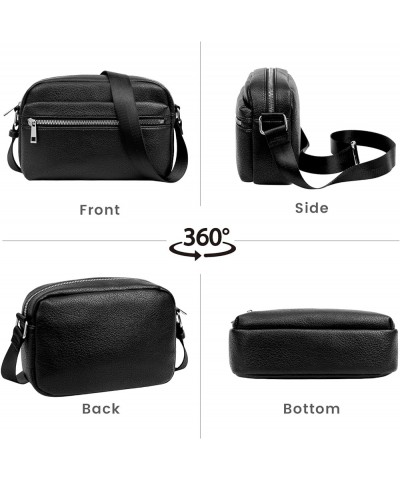 Crossbody Bags for Women - Small PU Crossbody Purse Trendy Shoulder Bag with Adjustable Strap Crossbody Handbags Black $7.69 ...