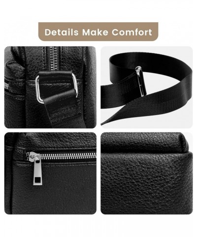 Crossbody Bags for Women - Small PU Crossbody Purse Trendy Shoulder Bag with Adjustable Strap Crossbody Handbags Black $7.69 ...