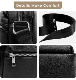 Crossbody Bags for Women - Small PU Crossbody Purse Trendy Shoulder Bag with Adjustable Strap Crossbody Handbags Black $7.69 ...