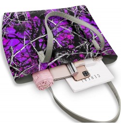 Women's Tote Handbags,Shoulder Bags for Women,Large Leather Purses for Women Purple Camo $25.75 Hobo Bags