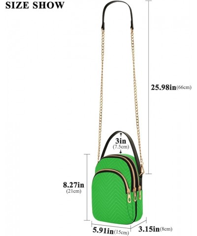 Turquoise Green Crossbody Handbags Zip Cell Phone Purse Womens Leather Handbags Purses Malachite $11.18 Shoulder Bags