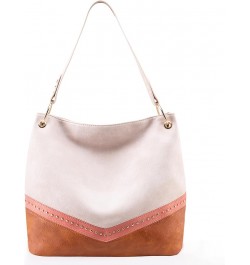 Hobo Bag Purses and Handbags for Women Top Handle Handbags with Pockets Zipper C-pink $14.24 Totes