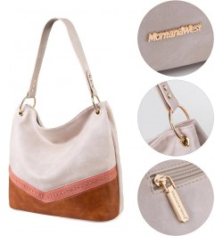 Hobo Bag Purses and Handbags for Women Top Handle Handbags with Pockets Zipper C-pink $14.24 Totes