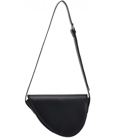 Women Classic Saddle Shoulder Bag Clutch Purse Underarm Handbag PU Leather Crossbody Bag Trendy Small Purse, Black Black $25....