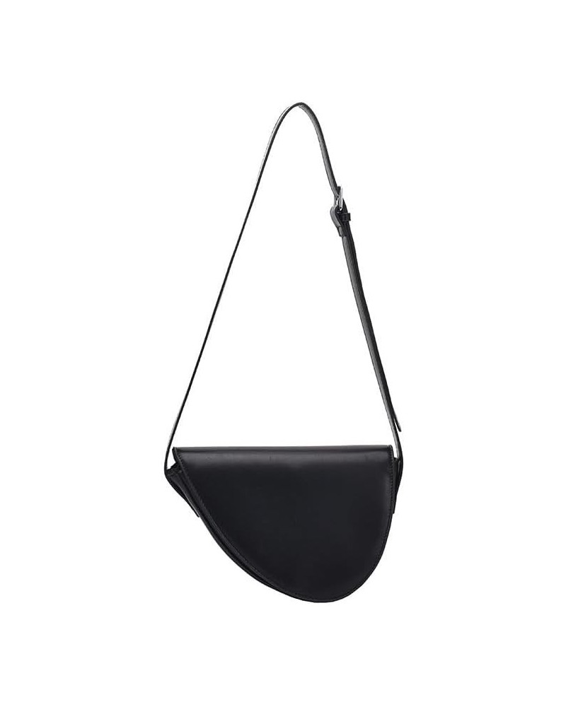 Women Classic Saddle Shoulder Bag Clutch Purse Underarm Handbag PU Leather Crossbody Bag Trendy Small Purse, Black Black $25....