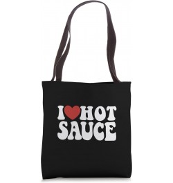 Funny, I love (heart) hot Sauce spicy food novelty Tote Bag $13.32 Totes