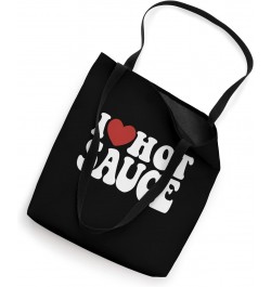 Funny, I love (heart) hot Sauce spicy food novelty Tote Bag $13.32 Totes