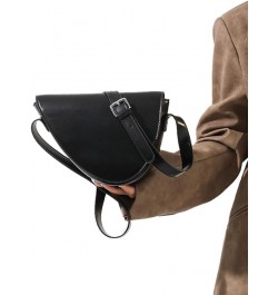 Women Classic Saddle Shoulder Bag Clutch Purse Underarm Handbag PU Leather Crossbody Bag Trendy Small Purse, Black Black $25....