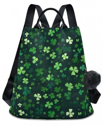 St Patricks Leaves Green Womens Backpack Purse Anti Theft Travel Backpack Shoulder Bag Casual Daypack for Work Travel Ladies ...