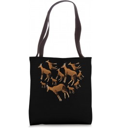 Heart Antelope Tote Bag $15.29 Totes