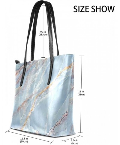 Tote Bag For Women Large Work Tote Bags，Marble Design，Women's PU Leather Fashion Shopper Bag Handbags Casual Bag $23.04 Totes