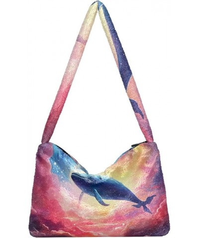 Fantasy Sea Of Clouds And Whale Women Shoulder Bag, Handbags for Women Shoulder Bag, Womens Outdoor Bag Fantasy Sea of Clouds...