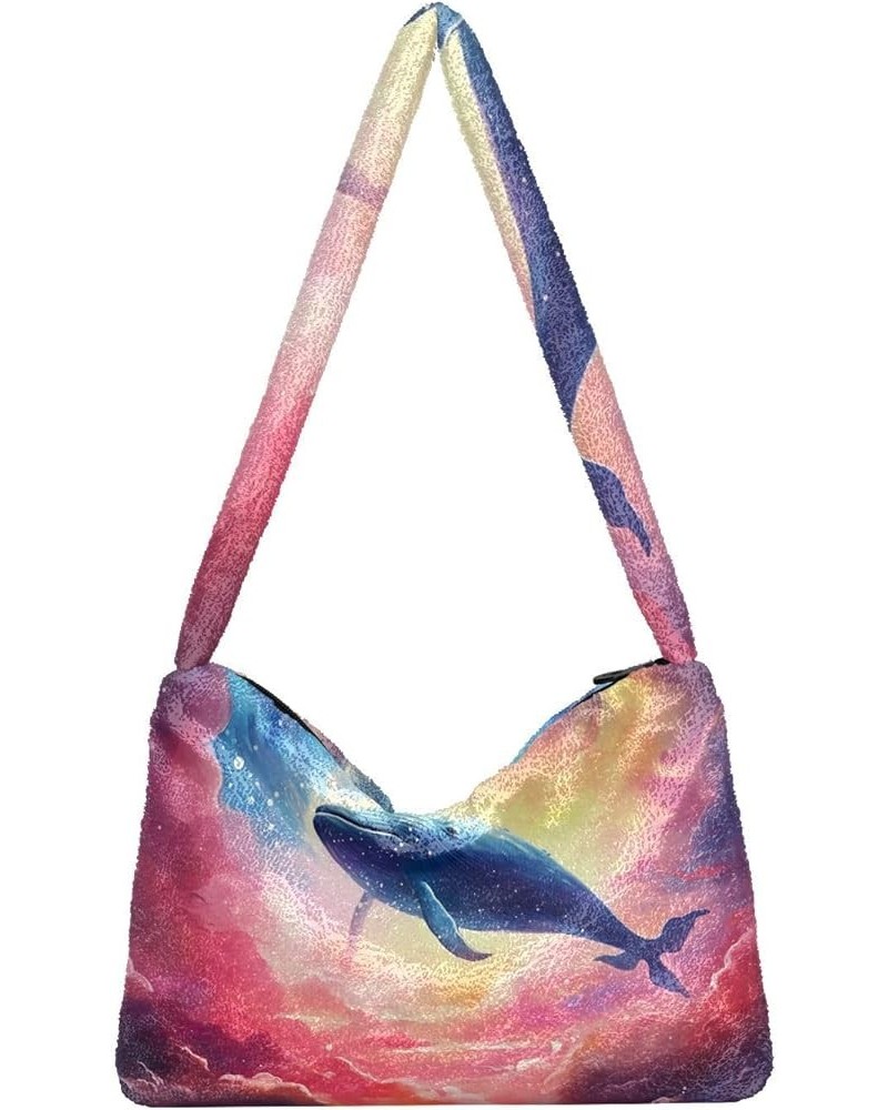 Fantasy Sea Of Clouds And Whale Women Shoulder Bag, Handbags for Women Shoulder Bag, Womens Outdoor Bag Fantasy Sea of Clouds...