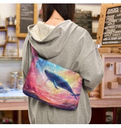 Fantasy Sea Of Clouds And Whale Women Shoulder Bag, Handbags for Women Shoulder Bag, Womens Outdoor Bag Fantasy Sea of Clouds...