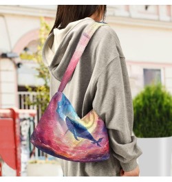 Fantasy Sea Of Clouds And Whale Women Shoulder Bag, Handbags for Women Shoulder Bag, Womens Outdoor Bag Fantasy Sea of Clouds...