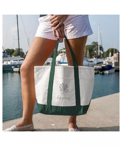 Keep Growing Cruiser Tote Bag - Esotericism Stuff - Mindfulness Themed Stuff White Navy $13.63 Totes