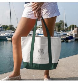 Keep Growing Cruiser Tote Bag - Esotericism Stuff - Mindfulness Themed Stuff White Navy $13.63 Totes