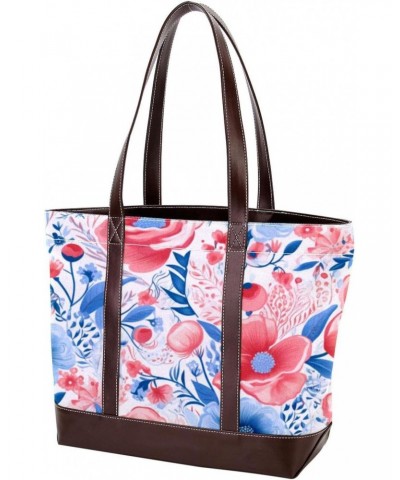 The Tote Bag For Women,Tote Bag With Zipper,Canvas Tote Bag,Bright and Happy Floral Handbags $19.52 Totes