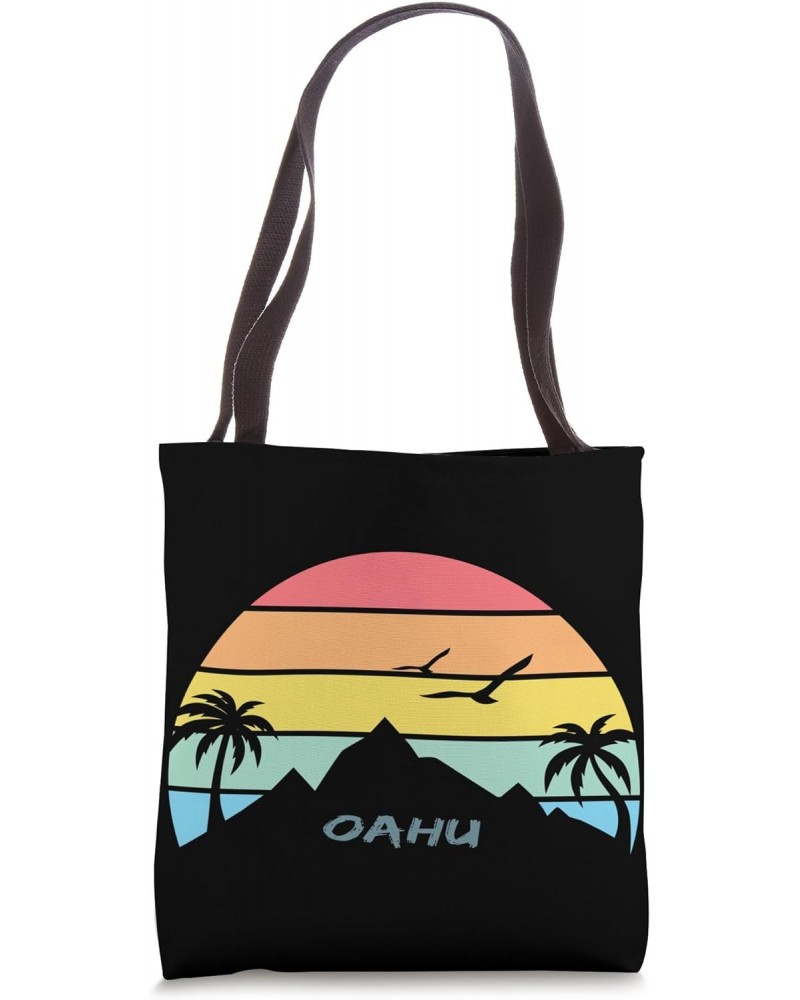 Oahu Palms Island South Seas Sun Hawaii Waikiki Souvenir Tote Bag $9.33 Totes