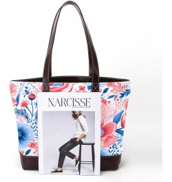 The Tote Bag For Women,Tote Bag With Zipper,Canvas Tote Bag,Bright and Happy Floral Handbags $19.52 Totes