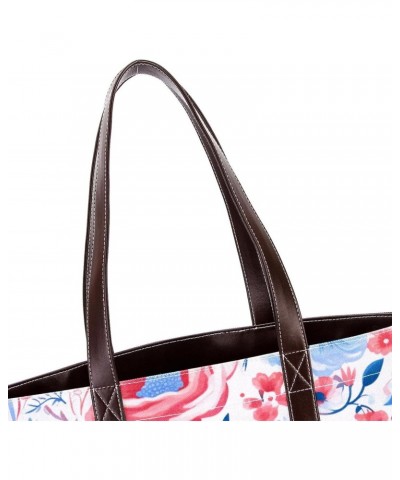 The Tote Bag For Women,Tote Bag With Zipper,Canvas Tote Bag,Bright and Happy Floral Handbags $19.52 Totes