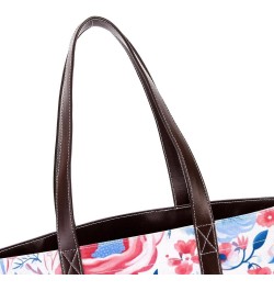 The Tote Bag For Women,Tote Bag With Zipper,Canvas Tote Bag,Bright and Happy Floral Handbags $19.52 Totes