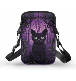 Toddler Crossbody Bag Kids Messenger Bag Over Shoulder Purse Black Cat Purple $12.97 Shoulder Bags