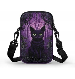 Toddler Crossbody Bag Kids Messenger Bag Over Shoulder Purse Black Cat Purple $12.97 Shoulder Bags