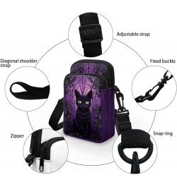 Toddler Crossbody Bag Kids Messenger Bag Over Shoulder Purse Black Cat Purple $12.97 Shoulder Bags