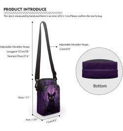 Toddler Crossbody Bag Kids Messenger Bag Over Shoulder Purse Black Cat Purple $12.97 Shoulder Bags