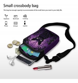 Toddler Crossbody Bag Kids Messenger Bag Over Shoulder Purse Black Cat Purple $12.97 Shoulder Bags