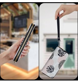 Wristlet Wallet for Women Teen Girls RFID Blocking Credit Card Holder with Removable Wristlet, Leather Phone Wallet Clutch La...