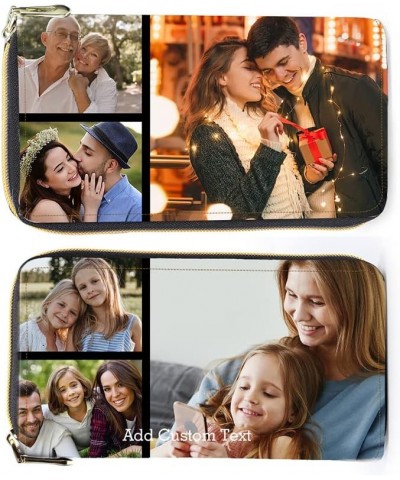 Personalised Photo Wallet Custom Long Leather Wallet for Women Large Capacity Wallet Ladies Purse with Multiple Card Holders ...