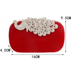 Women Temperament Velvet Banquet Bag Dinner Clutch Party Evening Dress Clutch Bag Purple C $19.97 Evening Bags