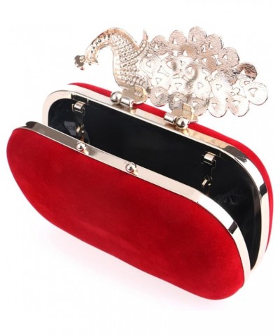 Women Temperament Velvet Banquet Bag Dinner Clutch Party Evening Dress Clutch Bag Purple C $19.97 Evening Bags