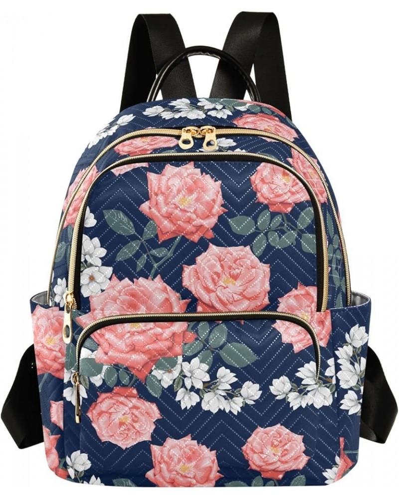 Magnolia Flower Backpack Purse for Women Fashion Ladies Shoulder Bags Travel Bag with Double Zipper Weekend Bag,S Medium $13....