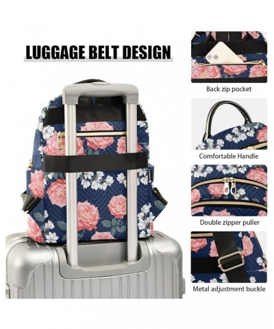 Magnolia Flower Backpack Purse for Women Fashion Ladies Shoulder Bags Travel Bag with Double Zipper Weekend Bag,S Medium $13....