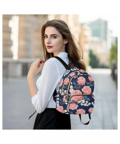 Magnolia Flower Backpack Purse for Women Fashion Ladies Shoulder Bags Travel Bag with Double Zipper Weekend Bag,S Medium $13....