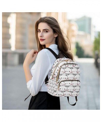 Small Backpack for Women Travel Bag Cute Kitten Cat Daypack Purse Fashion Shoulder Bag Rucksack Medium A318 $10.40 Backpacks