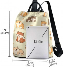 Vintage Flamingo Women Anti-theft Backpack Lightweight Daypack Cute Dogs $17.63 Backpacks